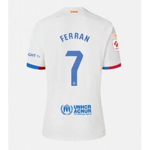 Barcelona Ferran Torres #7 Udebanetrøje 2023-24 Kort ærmer